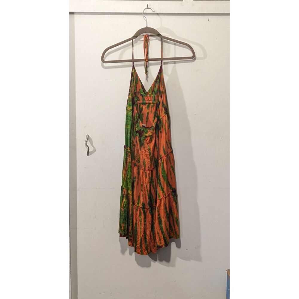 s twelve Tiered Tie-Dye Summer Tiered Dress sz. medium